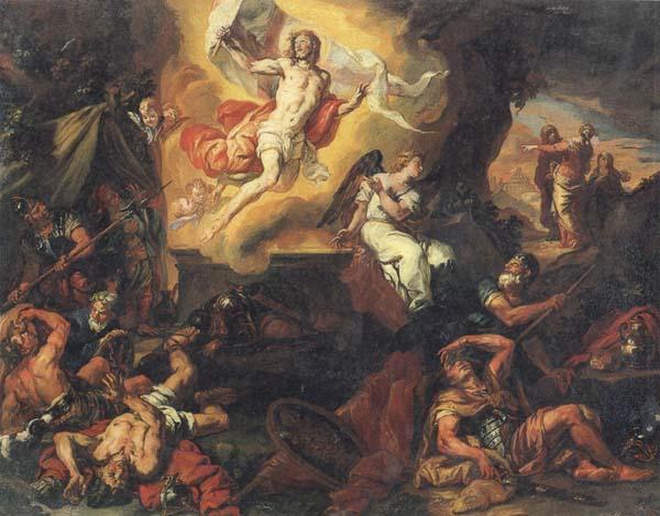 Johann Carl Loth The Resurrection of Christ oil painting picture